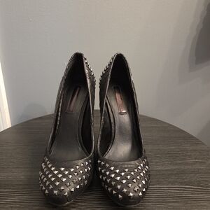 BCBGMaxAzria Black Studded Pumps
